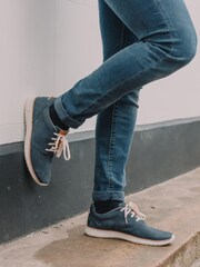Hush Puppies Blue Good Lace Up Leather Shoes - Image 6 of 6