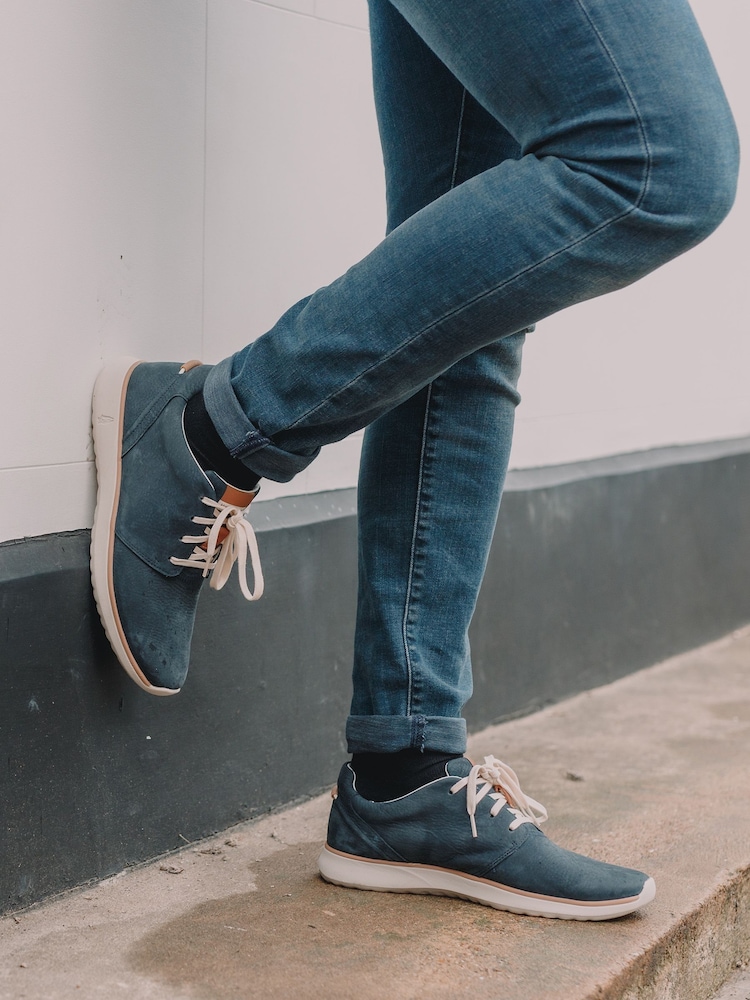 Hush Puppies Blue Good Lace Up Leather Shoes - Image 6 of 6