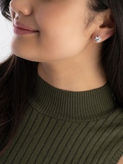 Beaverbrooks Sterling Silver Cubic Zirconia Stud Earrings - Image 2 of 3