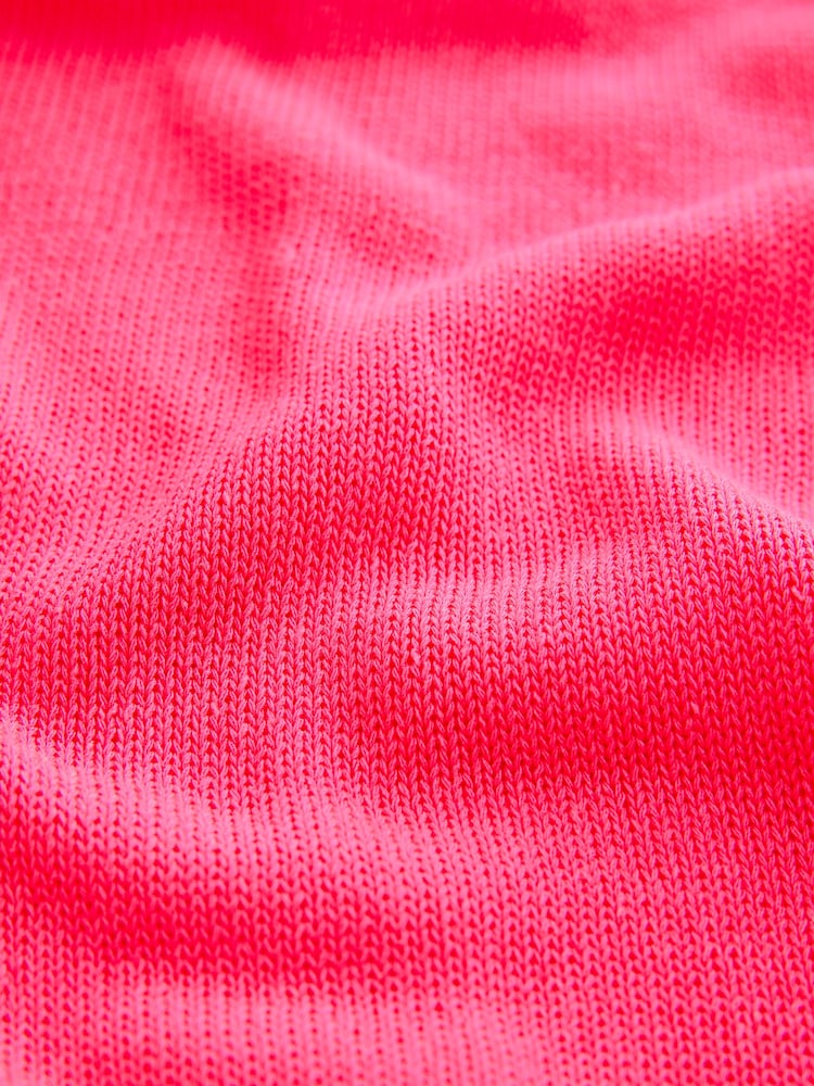 Jaskraworóżowy - Lniana bluza z kapturem - Image 2 of 6