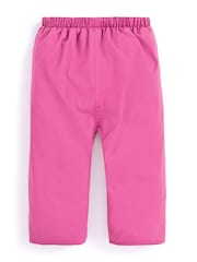 JoJo Maman Bébé Fuschia Pink Waterproof Fleece Lined Pull-Up Trousers - Image 1 of 1