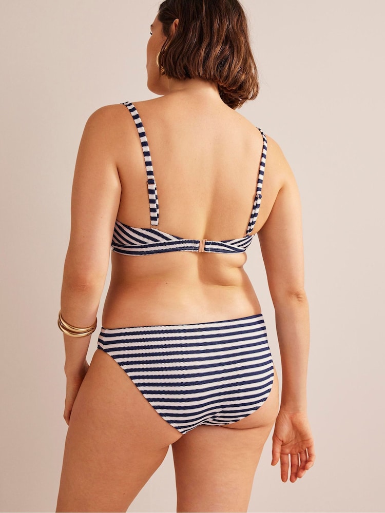 Boden Blue Classic Texture Bikini Bottoms - Image 2 of 3