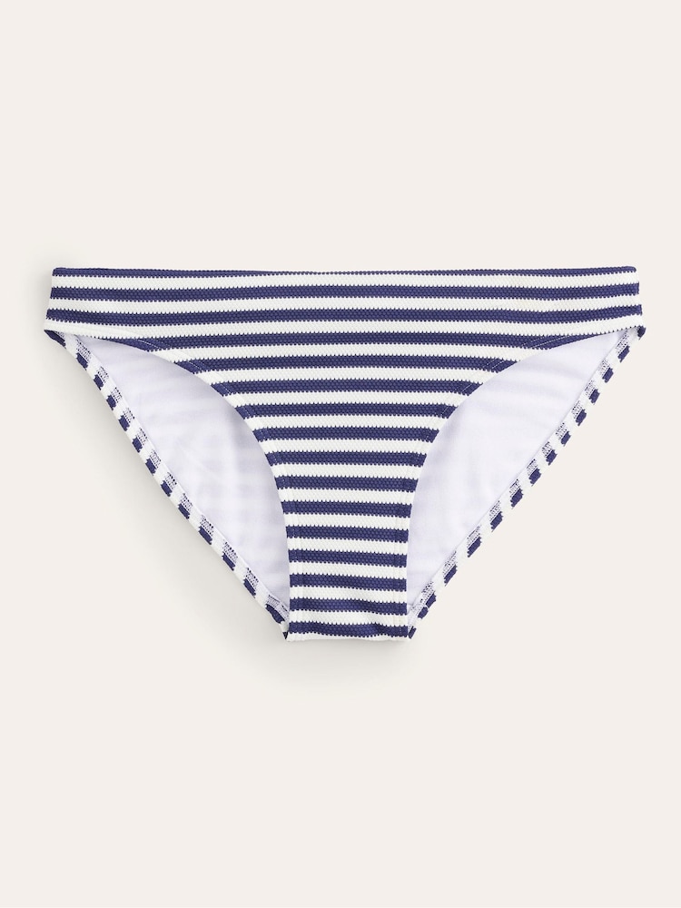 Boden Blue Classic Texture Bikini Bottoms - Image 3 of 3 Boden Blue Classic Texture Bikini Bottoms - Image 3 of 3