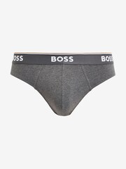 BOSS Grey Power Briefs 3 Pack - Image 2 of 9