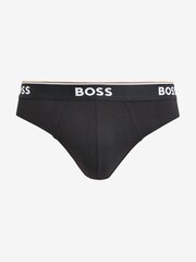 BOSS Grey Power Briefs 3 Pack - Image 3 of 9
