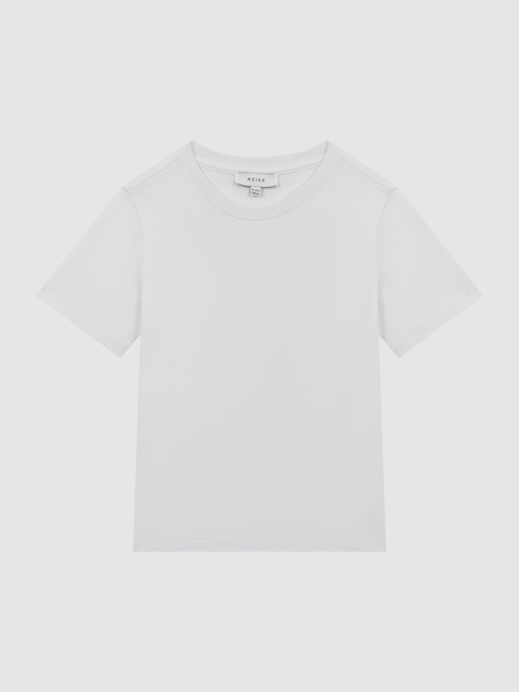 Reiss White Bless 3-9 yrs Crew Neck T-Shirt - Image 2 of 7
