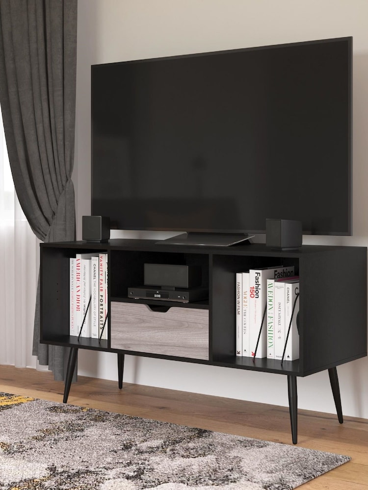 Dorel Home Black Europe Copley TV Stand 55in - Image 2 of 4