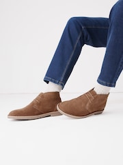 Tan Brown Suede Desert Boots - Image 1 of 5