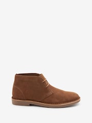 Tan Brown Suede Desert Boots - Image 2 of 5