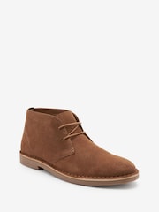 Tan Brown Suede Desert Boots - Image 3 of 5