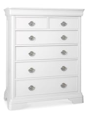 Bentley Designs White Chantilly 2+4 Drawer Chest - Image 2 of 4