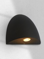 Searchlight Grey Ellipse Outdoor Wall Light - Image 1 of 3
