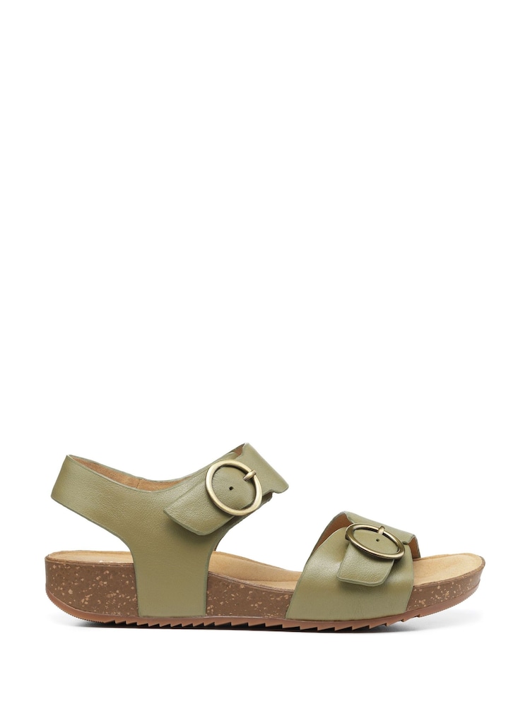 Hotter Light Green Regular Fit Tourist Buckle Sandals - Image 1 of 4