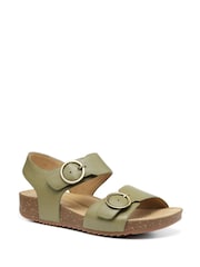 Hotter Light Green Regular Fit Tourist Buckle Sandals - Image 2 of 4