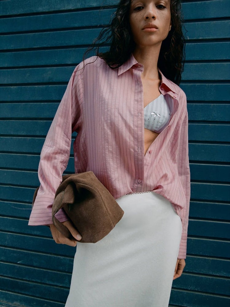 Mango White Linen Blend Bohemian Skirt - Image 2 of 6