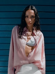 Mango White Linen Blend Bohemian Skirt - Image 4 of 6