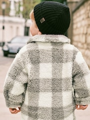 Grey Teddy Fleece Borg Shacket (3mths-7yrs) - Image 3 of 6