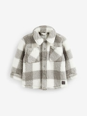 Grey Teddy Fleece Borg Shacket (3mths-7yrs) - Image 5 of 6