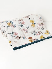 FatFace White Floral Bee Picnic Blanket - Image 3 of 4