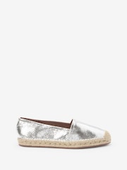 Silver Forever Comfort® Flat Espadrille Shoes - Image 3 of 6