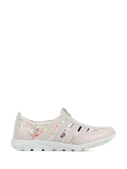 Pavers Floral Ladies Wide Fit Casual Slip-On Shoes - Image 1 of 5