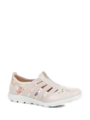 Pavers Floral Ladies Wide Fit Casual Slip-On Shoes - Image 2 of 5