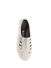 Pavers Floral Ladies Wide Fit Casual Slip-On Shoes - Image 3 of 5