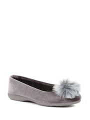 Jones Bootmaker Erika Pom Pom Slippers - Image 4 of 6