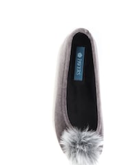 Jones Bootmaker Erika Pom Pom Slippers - Image 5 of 6