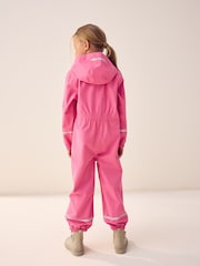 Pink Zip Hooded Waterproof Puddlesuit (12mths-10yrs) - Image 3 of 7