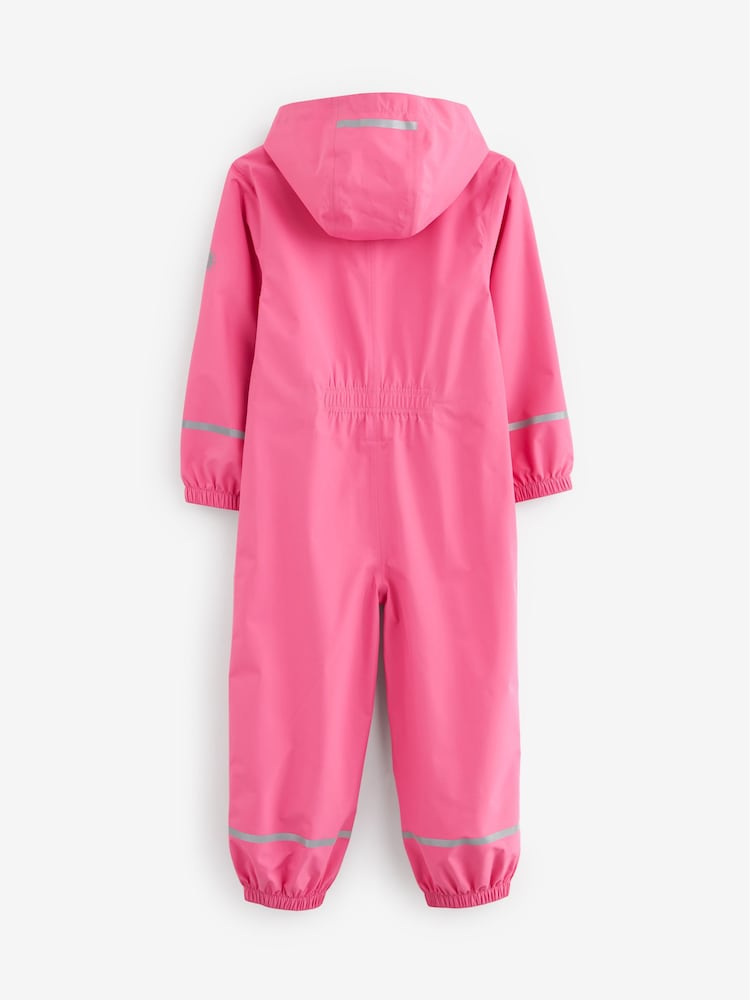 Pink Zip Hooded Waterproof Puddlesuit (12mths-10yrs) - Image 7 of 7