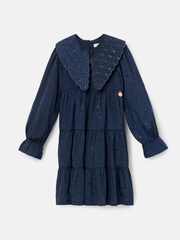 Angel & Rocket Blue Sophia Jacquard Star Dress - Image 4 of 6