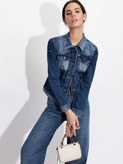 Armani Exchange Blue Denim Jacket - Image 4 of 11