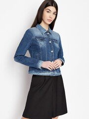 Armani Exchange Blue Denim Jacket - Image 6 of 11