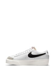 Nike White/Black Blazer Low Platform Trainers - Image 2 of 9