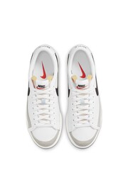 Nike White/Black Blazer Low Platform Trainers - Image 3 of 9