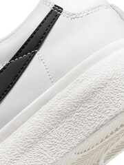 Nike White/Black Blazer Low Platform Trainers - Image 5 of 9