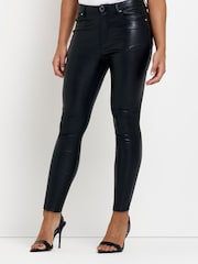River Island Black Bum Sculpt Trousers - Image 1 of 4