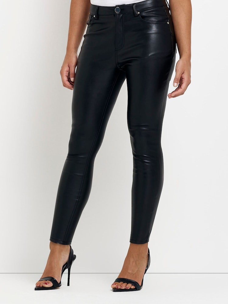 River Island Black Bum Sculpt Trousers - Image 1 of 4 River Island Black Bum Sculpt Trousers - Image 1 of 4