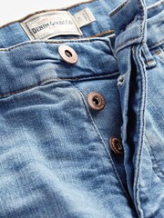Bright Blue Slim Stretch Denim Shorts - Image 3 of 5