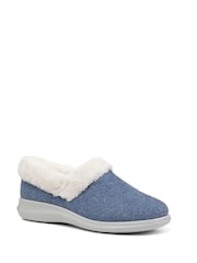 Hotter Blue Hotter Snug Blue Slip-On Slippers - Image 2 of 3