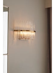 Lipsy Gold Flush Glass Wall Light - Image 4 of 9
