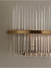 Lipsy Gold Flush Glass Wall Light - Image 8 of 9