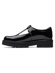 Clarks Black Patent Multi Fit Prague Brill Shoes - Image 2 of 7