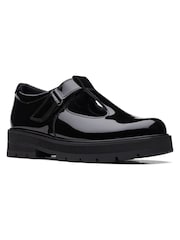 Clarks Black Patent Multi Fit Prague Brill Shoes - Image 3 of 7