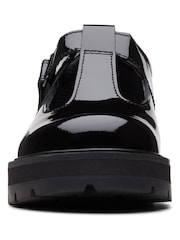 Clarks Black Patent Multi Fit Prague Brill Shoes - Image 5 of 7