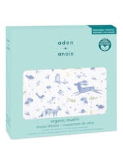 Aden + Anais Animal Одеяло Kingdom из органического хлопкового муслина Dream - Изображение 2 3