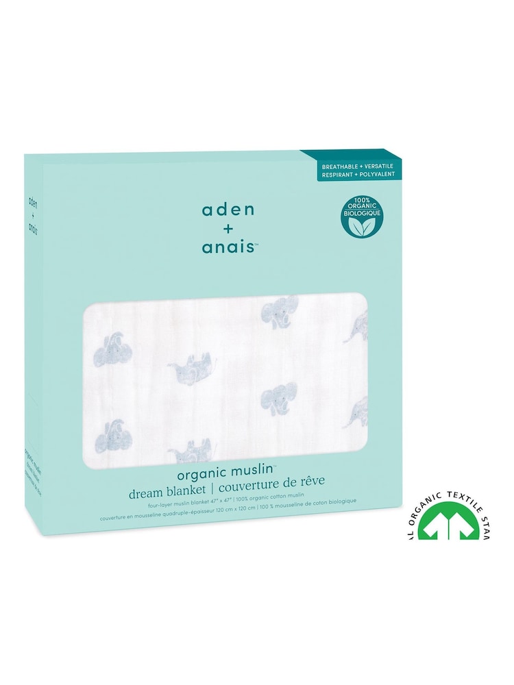 aden + anais Outdoor Animal Kingdom Cotton Muslin Dream Blanket - Image 5 of 5