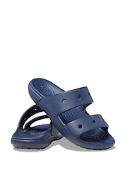 Crocs Blue Kids Classic 2 Strap Sandals - Image 3 of 5