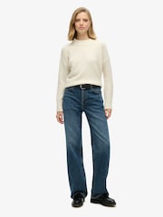 Superdry Light Blue Wide Leg Jeans - Image 1 of 7